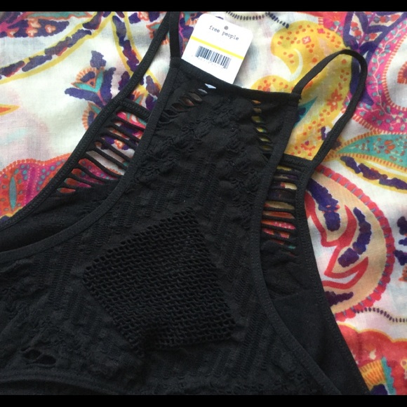 NEW FREE PEOPLE HANALEI High Neck Cutout Bralette - Picture 6 of 8